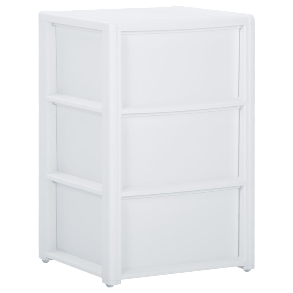 vidaXL Συρταριέρα με 3 Συρτάρια Λευκή 40 x 40 x 60 εκ.