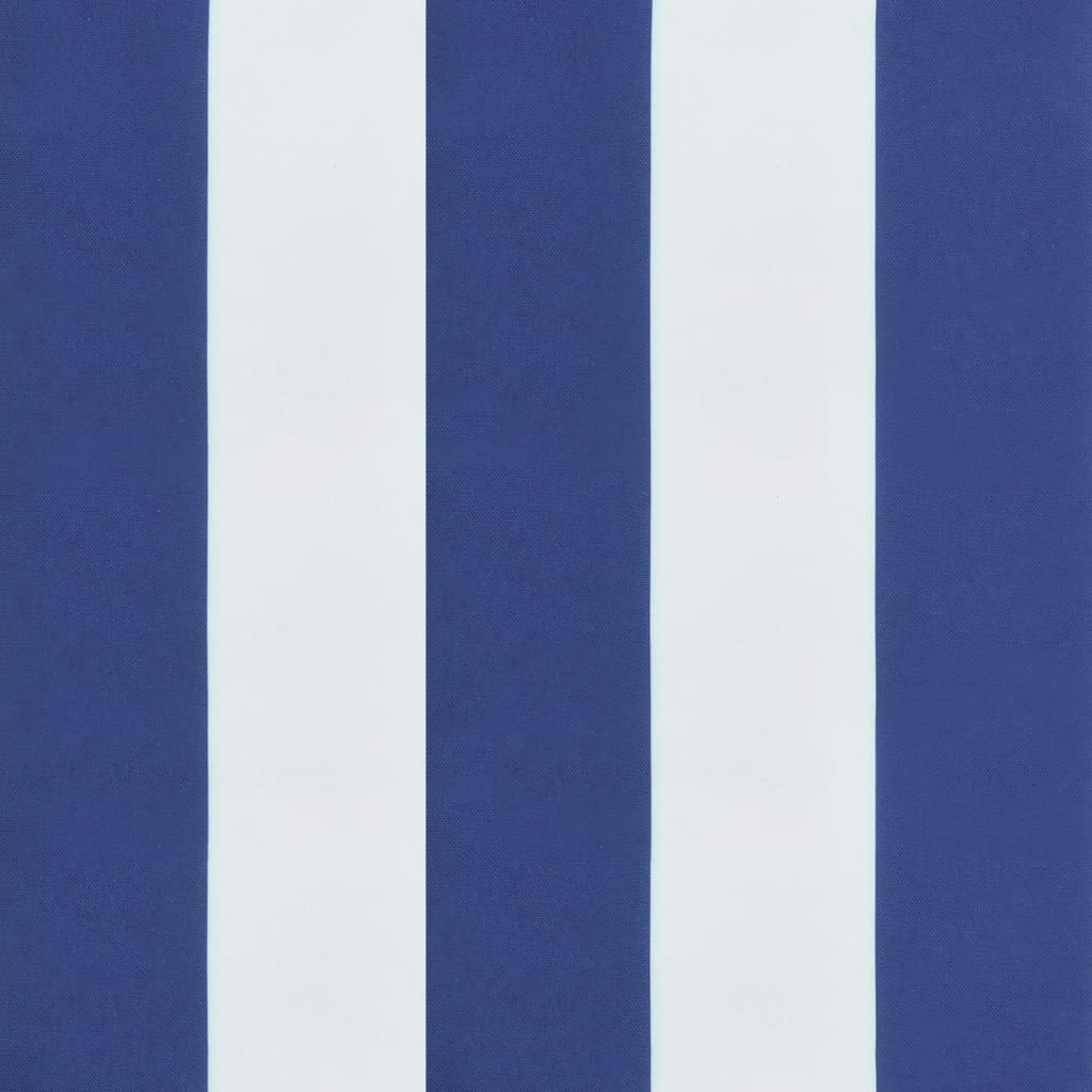 vidaXL Μαξιλάρι Παλέτας Μπλε & Λευκό Ριγέ 50 x 50 x 12 εκ. Υφασμάτινο