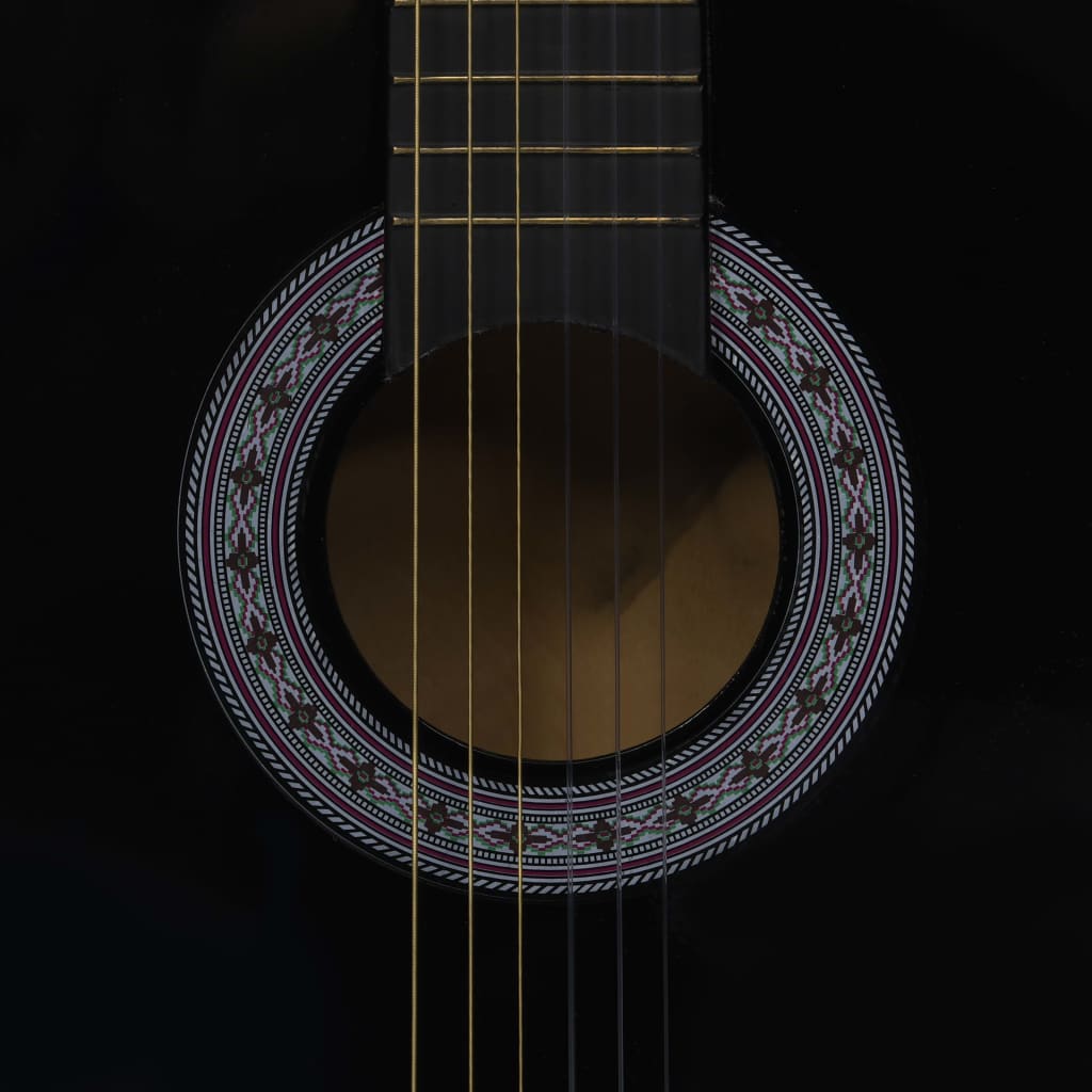 vidaXL Κλασική Κιθάρα για Αρχάριους Μαύρη 3/4 36'' με Θήκη