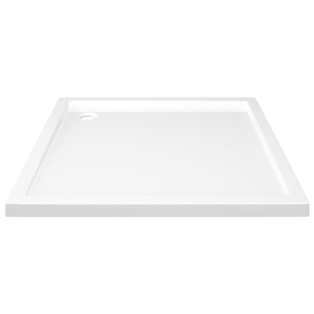 vidaXL Βάση Ντουζιέρας Τετράγωνη Λευκή 80 x 80 εκ. από ABS