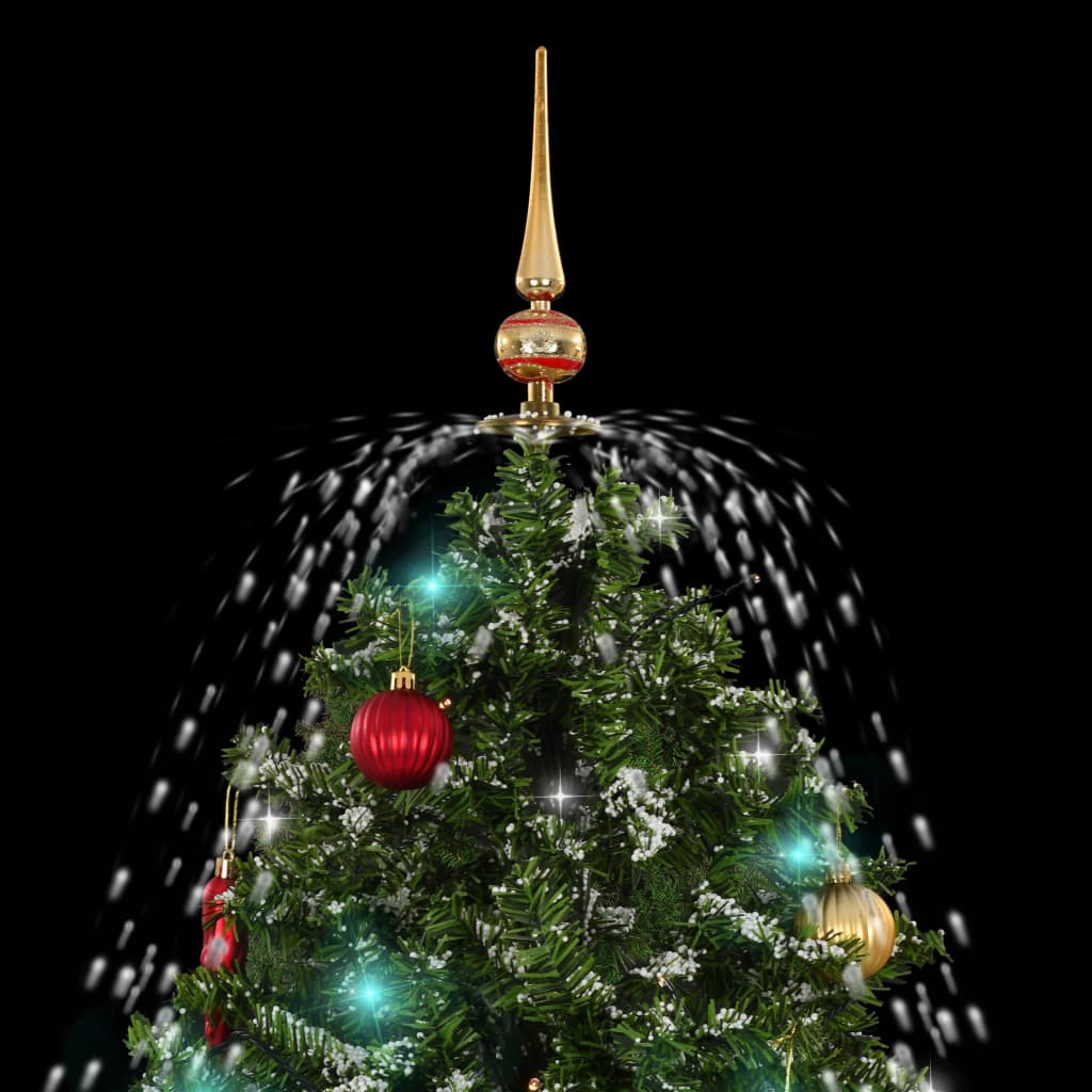vidaXL Χριστουγεννιάτικο Δέντρο που Χιονίζει Πράσινο 170 εκ. με Βάση