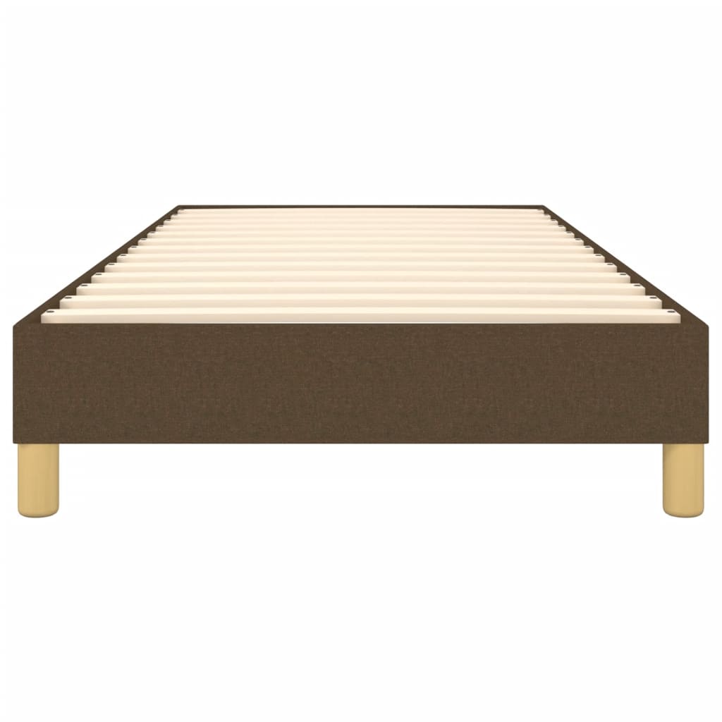 vidaXL Πλαίσιο Κρεβατιού Boxspring Σκούρο Καφέ 90x190 εκ. Υφασμάτινο