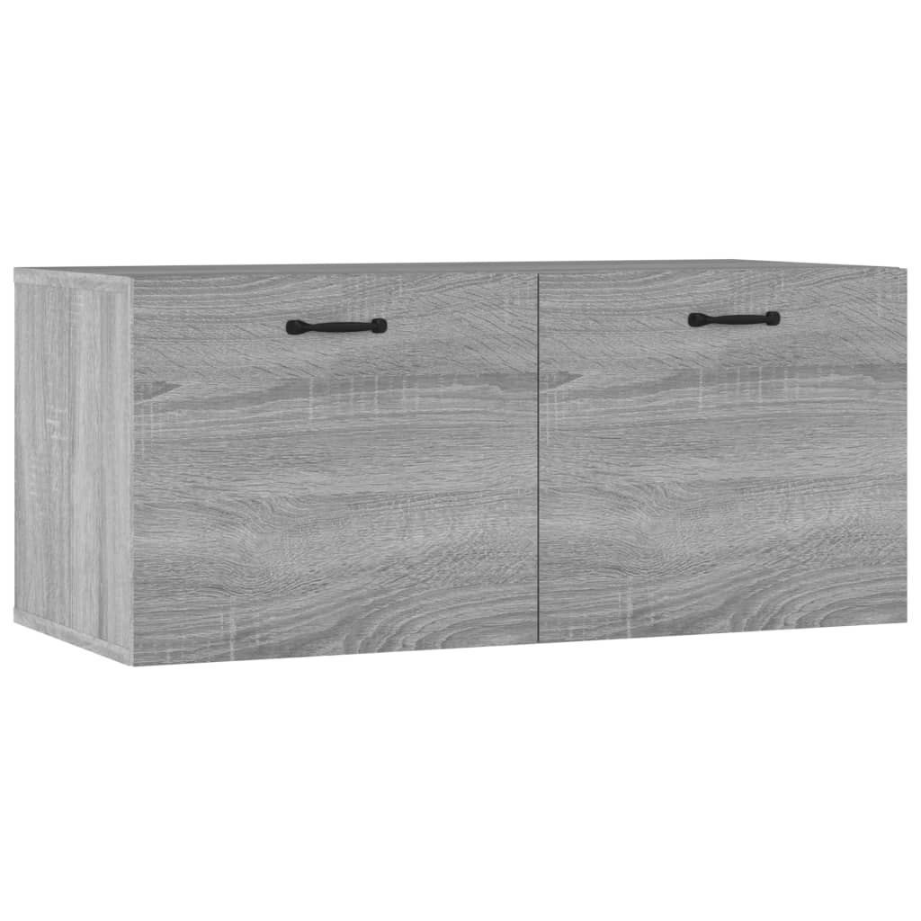 vidaXL Ντουλάπι Τοίχου Γκρι Sonoma 80x35x36,5 εκ. Επεξεργασμένο Ξύλο