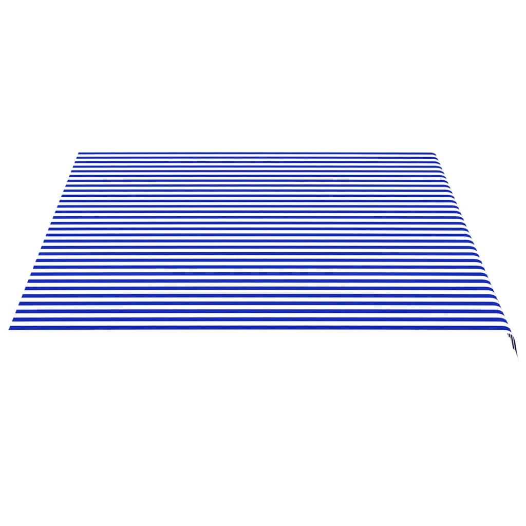 vidaXL Τεντόπανο Ανταλλακτικό Μπλε / Λευκό 4,5 x 3,5 μ.