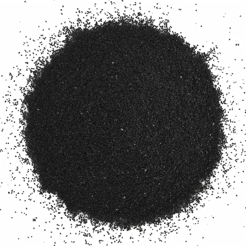 vidaXL Υπόστρωμα / Άμμος Ενυδρείου Μαύρο 25 κ. 0,2-2 χιλ.