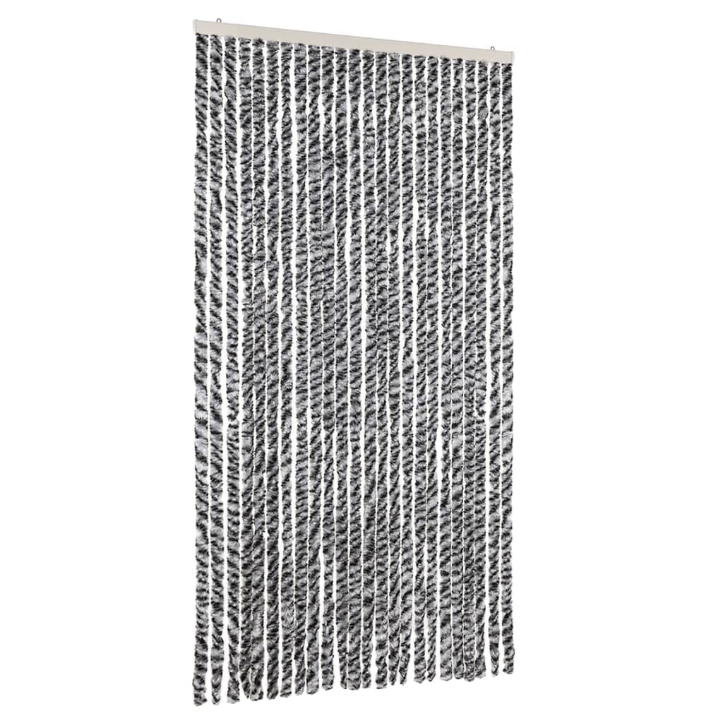 vidaXL Σήτα Εντόμων Γκρι/Μαύρη/Λευκή 100 x 230 εκ. από Σενίλ