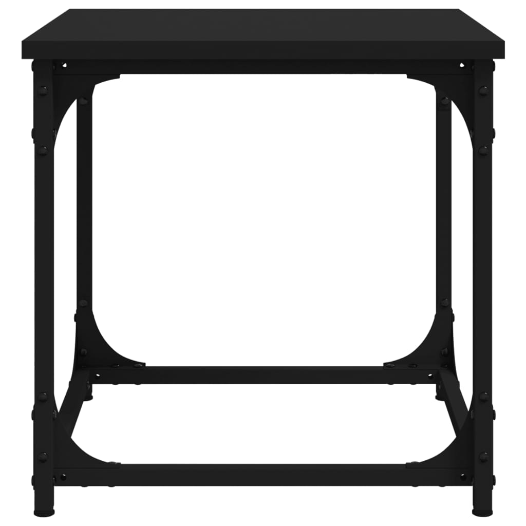 vidaXL Βοηθητικό Τραπέζι Μαύρο 40 x 40 x 40 εκ. από Επεξεργασμένο Ξύλο