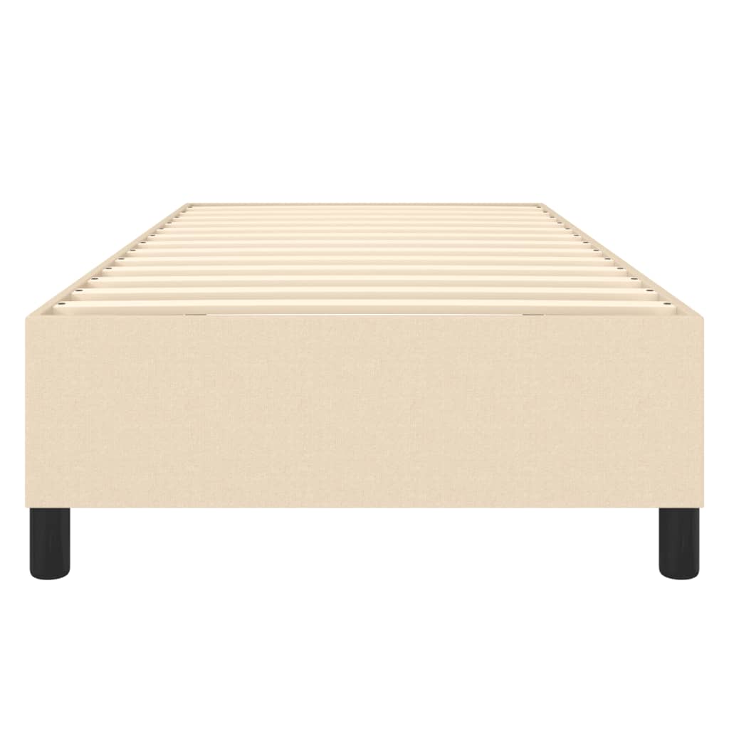 vidaXL Πλαίσιο Κρεβατιού Boxspring Κρεμ 90x190 εκ. Υφασμάτινο