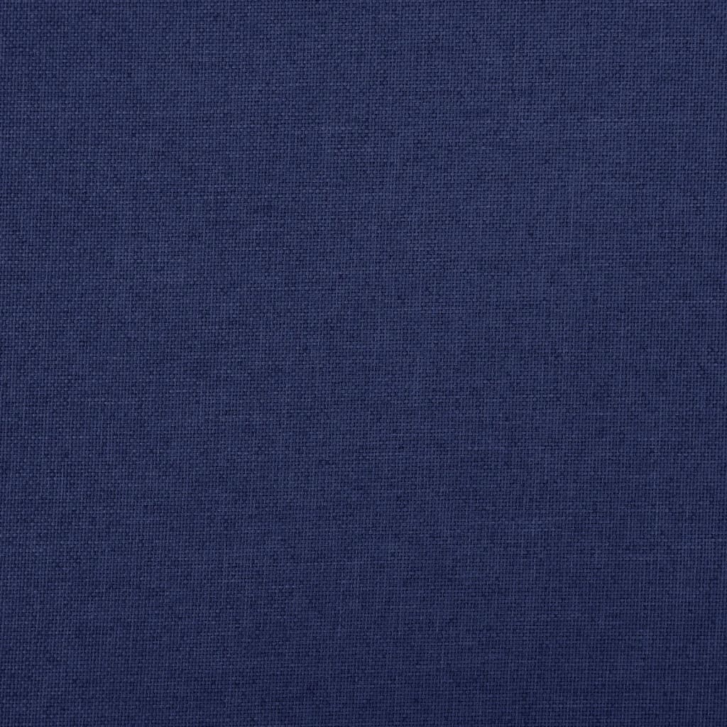 vidaXL Πτυσσόμενος Πάγκος Αποθήκευσης Μπλε 76x38x38 εκ. Συνθετικό Λινό