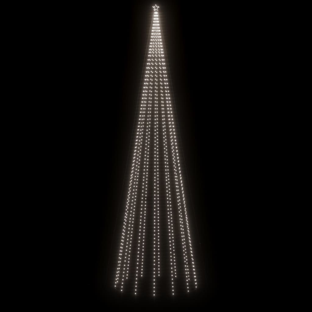 vidaXL Χριστουγεννιάτικο Δέντρο Με Ακίδα 1134 LED Ψυχρό Λευκό 800 εκ.