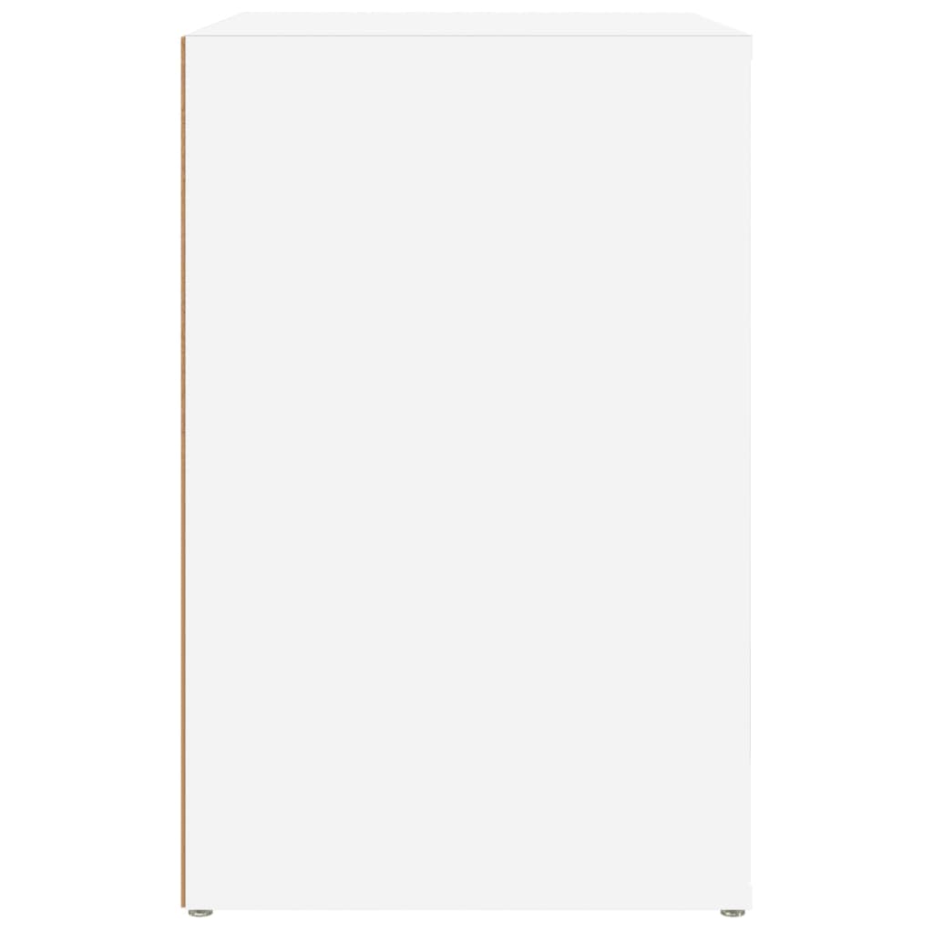 vidaXL Παπουτσοθήκη Λευκή 130 x 35 x 54 εκ. από Επεξεργασμένο Ξύλο