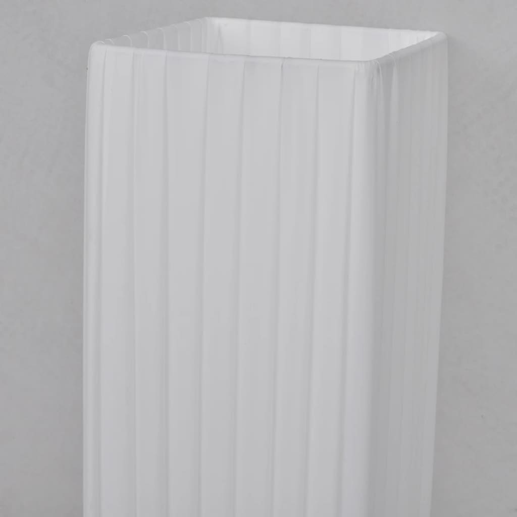 Φωτιστικό Δαπέδου Τετράγωνο Λευκό με Βάση από Ανοξείδωτο Ατσάλι