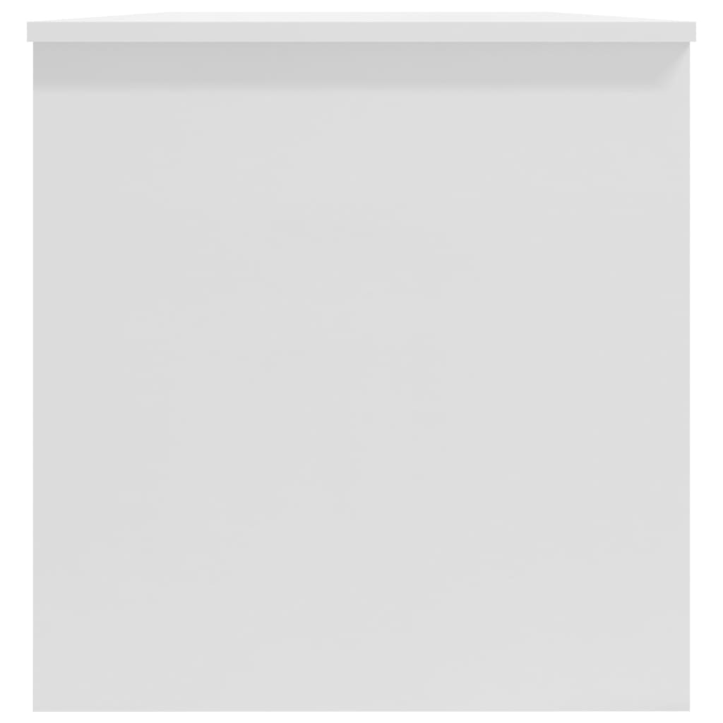 vidaXL Τραπεζάκι Σαλονιού Γυαλ. Λευκό 102x50x52,5 εκ. Επεξεργ. Ξύλο