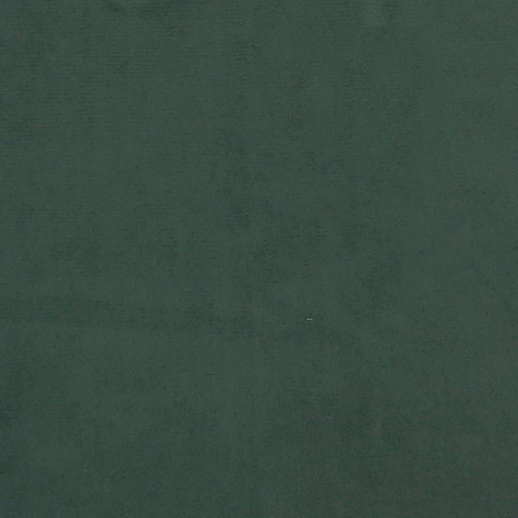 vidaXL Κεφαλάρι με Πτερύγια Σκούρο Πράσινο 103x16x78/88 εκ. Βελούδινο