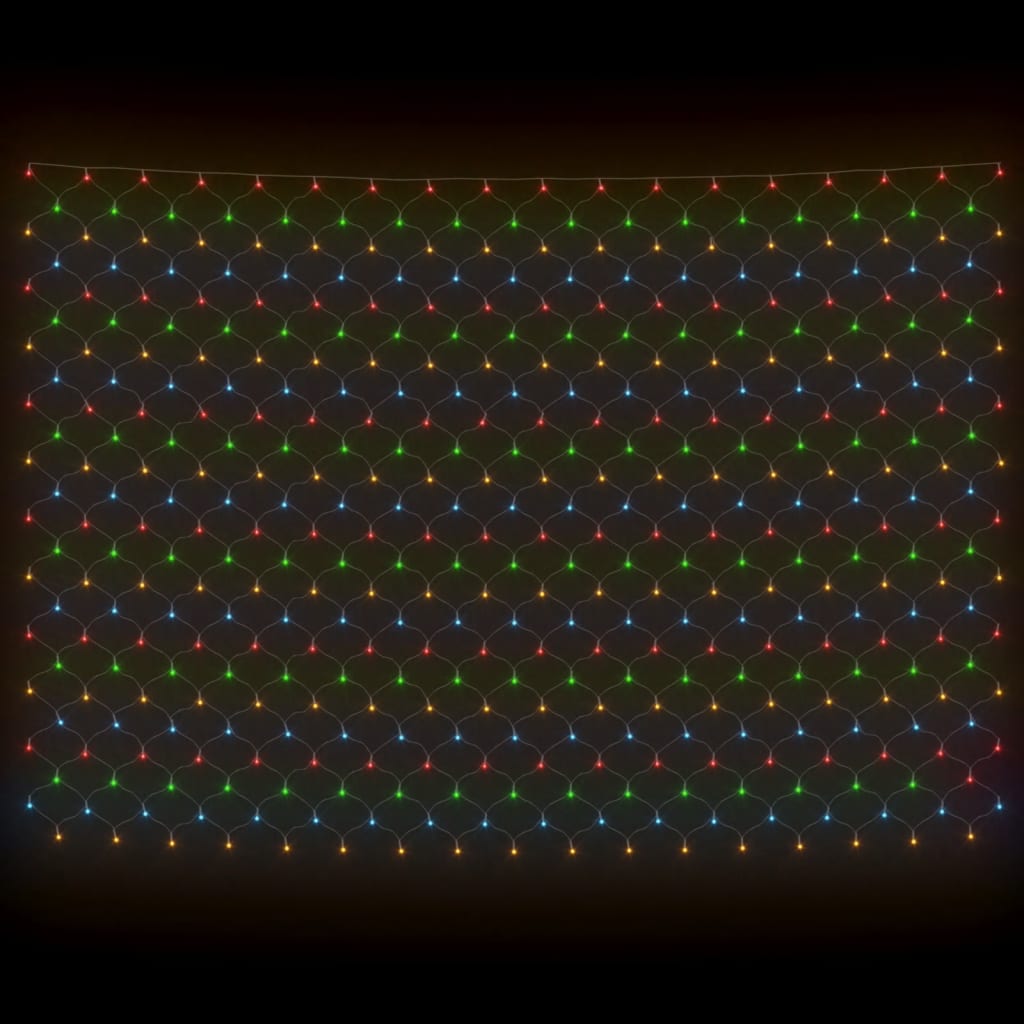 vidaXL Χριστουγεν. Φωτάκια Δίχτυ Πολύχρωμα Εσ./Εξ. Χώρου 3x2μ. 204 LED