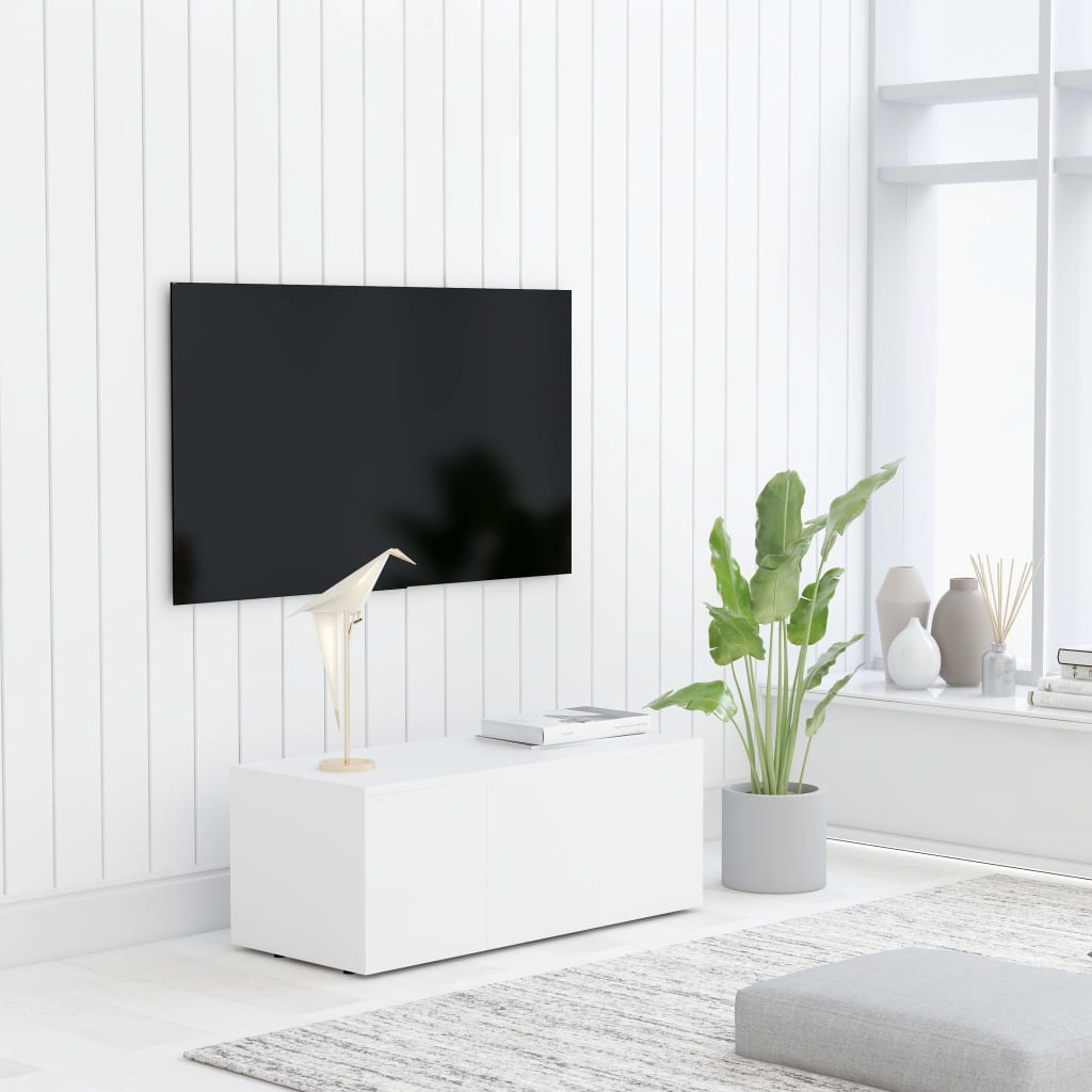 vidaXL Έπιπλο Τηλεόρασης Λευκό 80 x 34 x 30 εκ. από Μοριοσανίδα