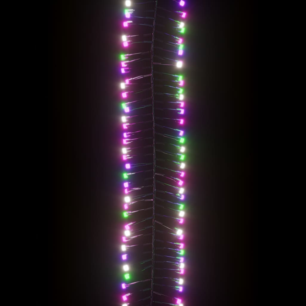 vidaXL Φωτάκια Cluster με 400 LED Παστέλ Πολύχρωμα 7,4 μ. από PVC