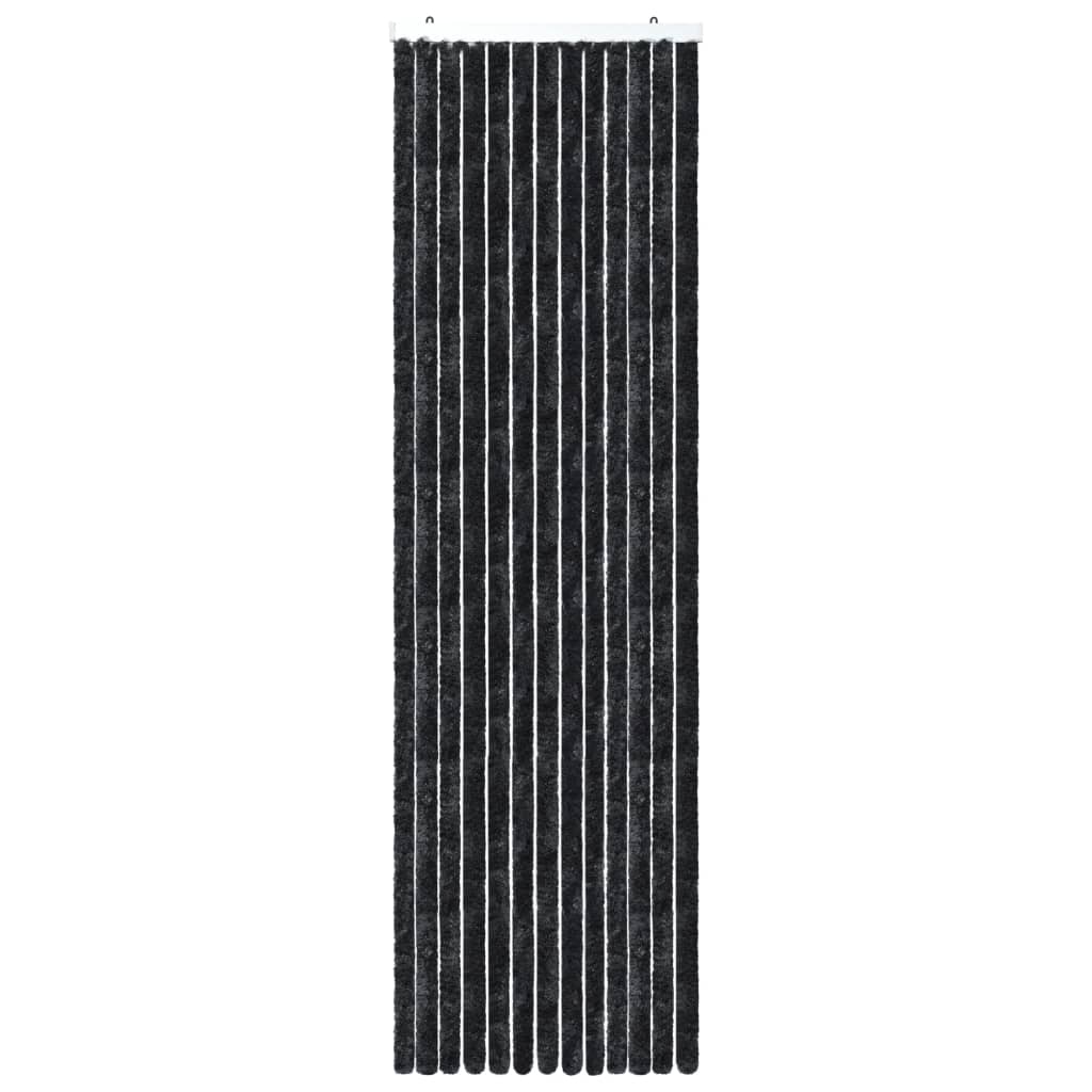 vidaXL Σήτα - Κουρτίνα Πόρτας Ανθρακί 120 x 220 εκ. από Σενίλ