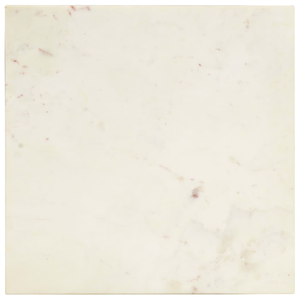 vidaXL Τραπεζάκι Σαλονιού Λευκό 40x40x35 εκ. Πέτρα με Μαρμάρινη Υφή