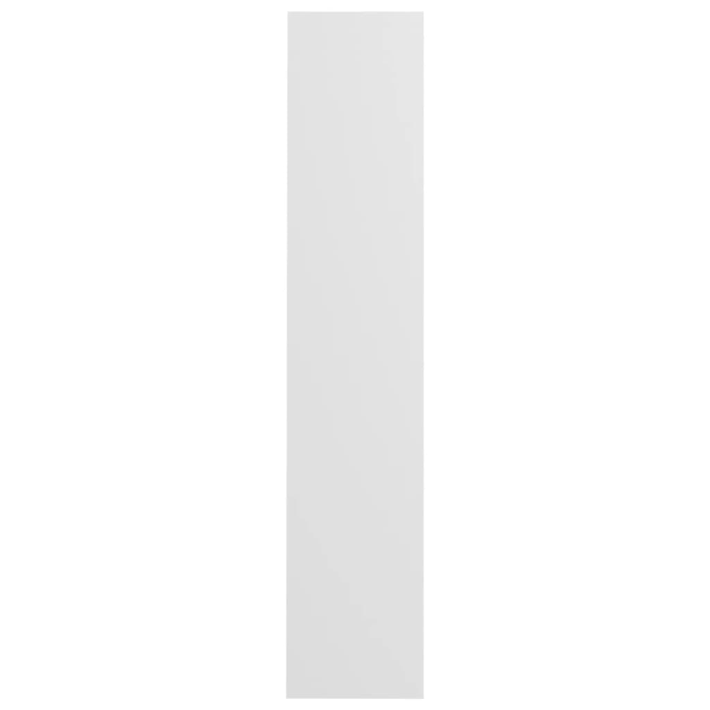 vidaXL Παπουτσοθήκη Τοίχου Λευκή 80 x 18 x 90 εκ. από Μοριοσανίδα