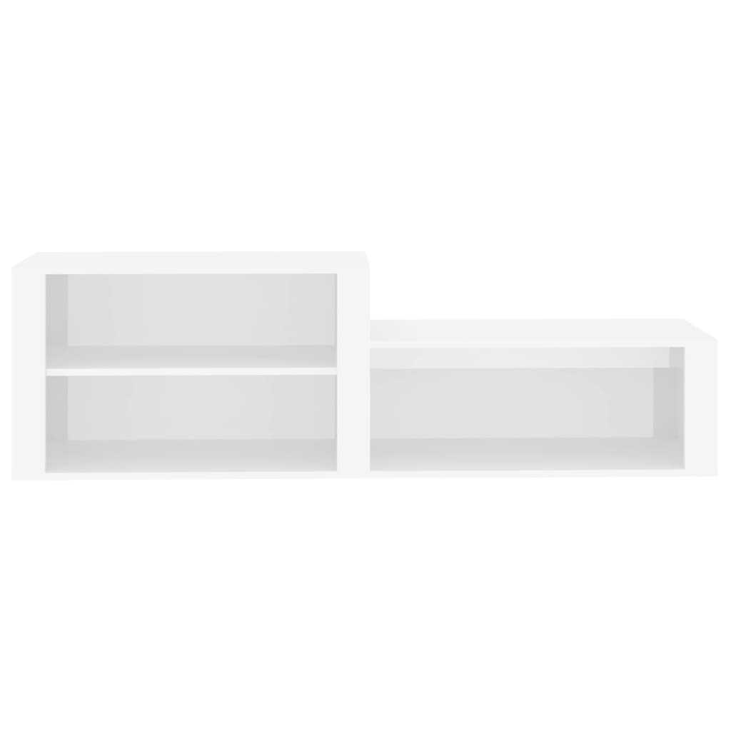 vidaXL Παπουτσοθήκη Λευκή 150 x 35 x 45 εκ. από Επεξεργασμένο Ξύλο