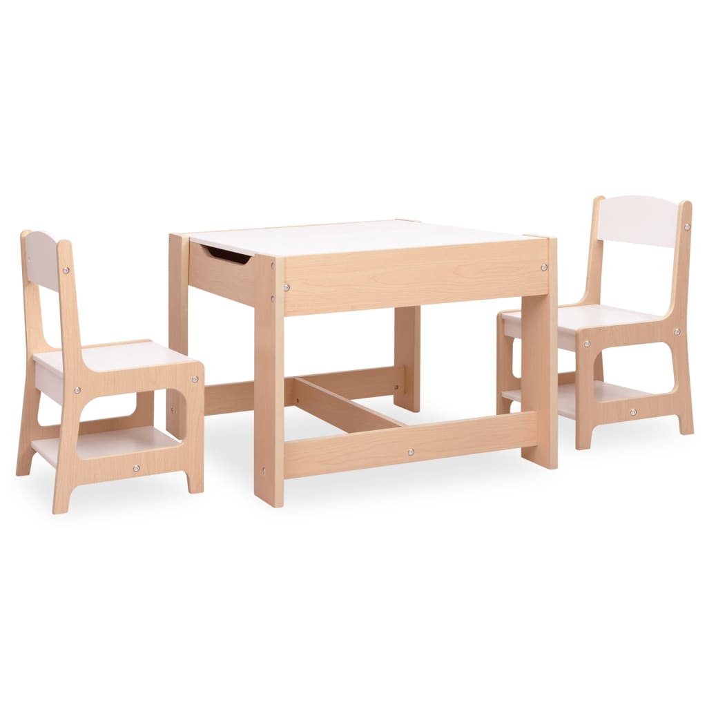 vidaXL Παιδικό Τραπέζι με 2 Καρέκλες από MDF
