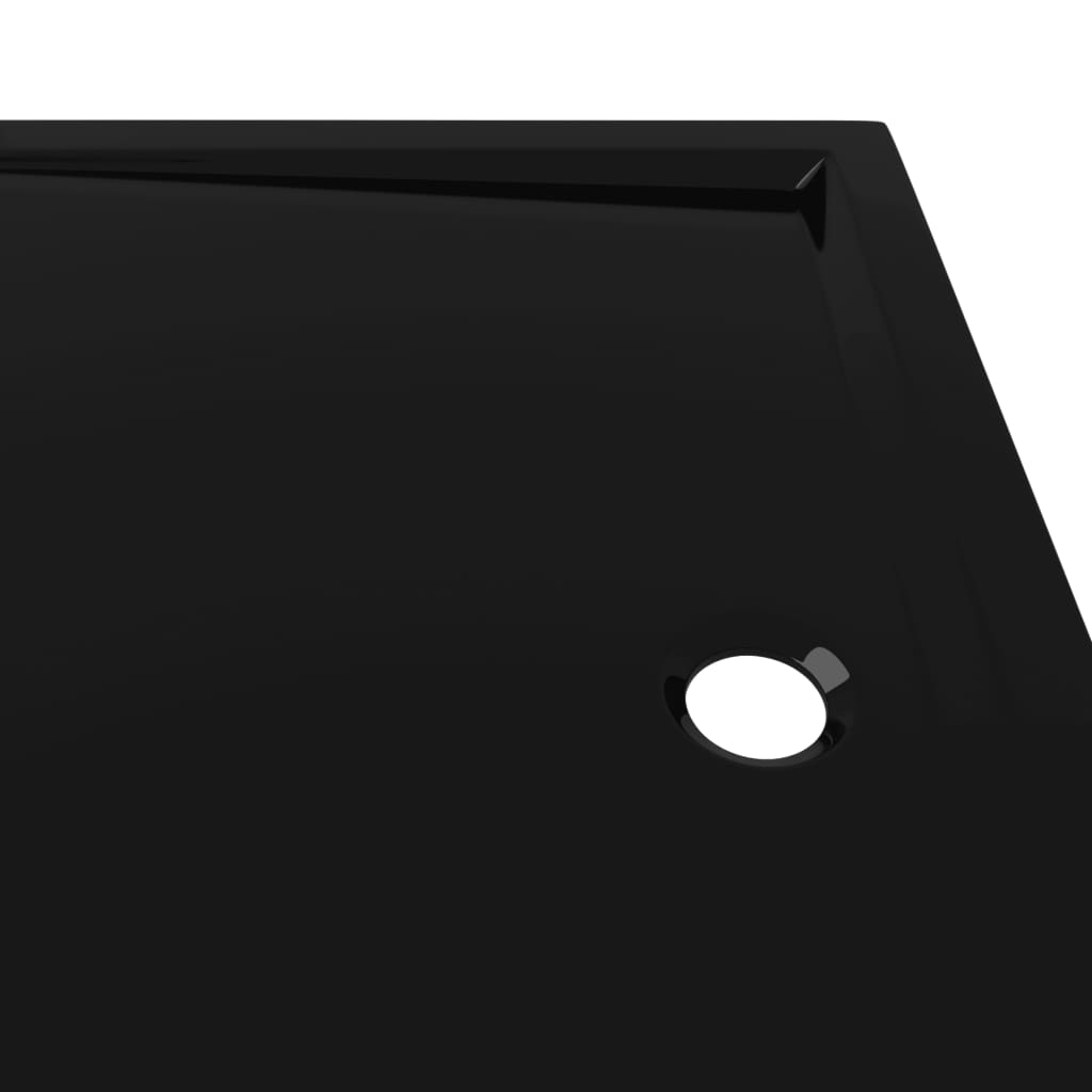 vidaXL Βάση Ντουζιέρας Ορθογώνια Μαύρη 70 x 100 εκ. από ABS
