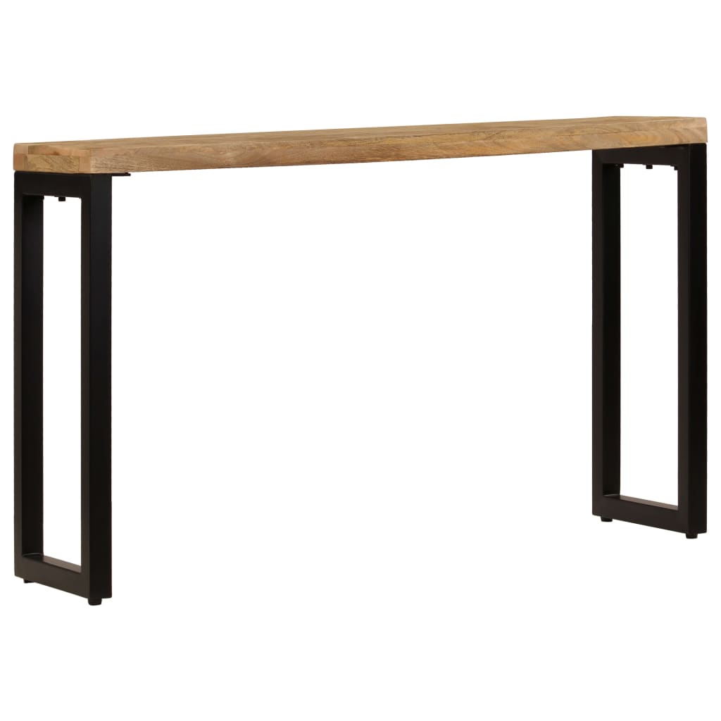 vidaXL Τραπέζι Κονσόλα 120 x 35 x 76 εκ. από Μασίφ Ξύλο Μάνγκο/Ατσάλι