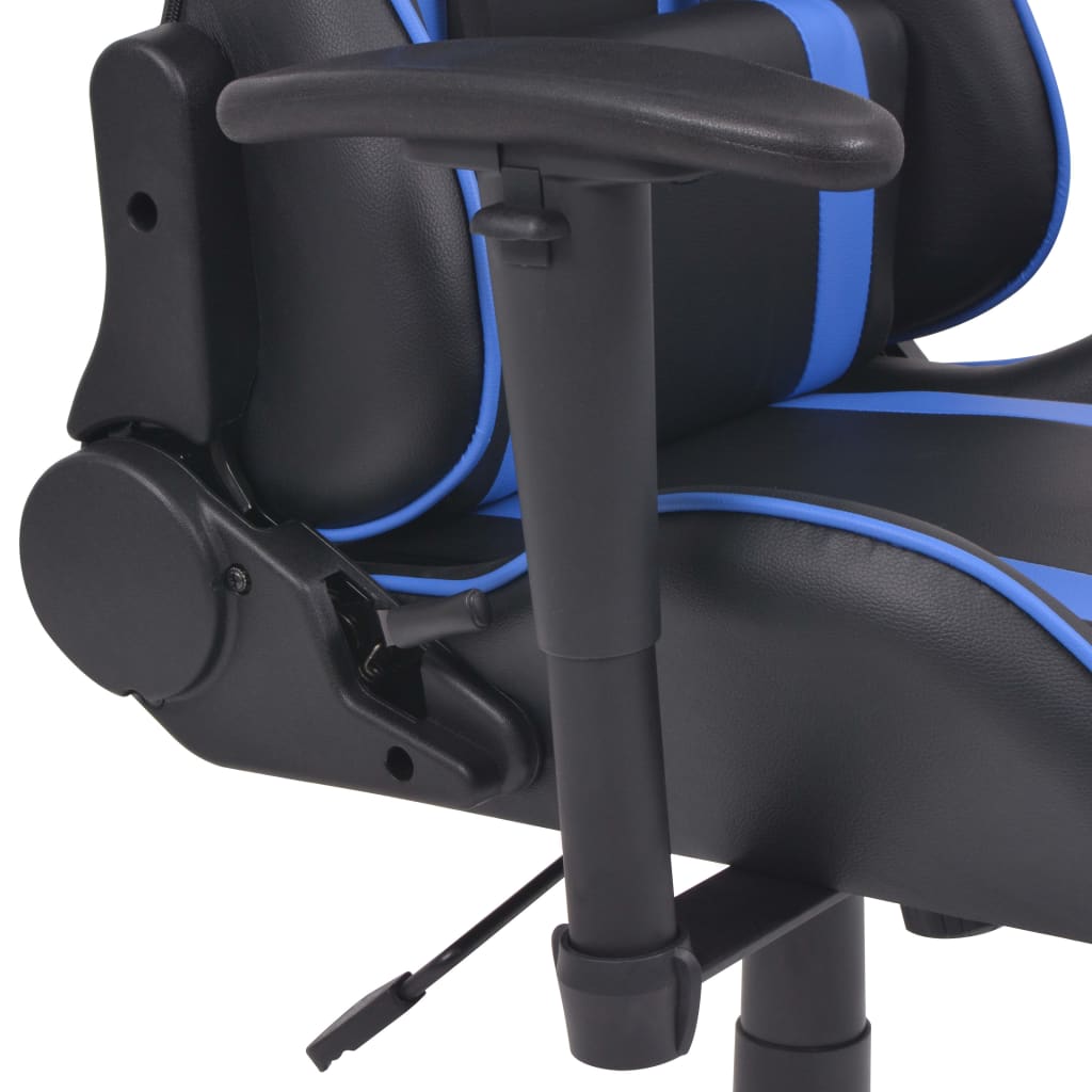 vidaXL Καρέκλα Γραφείου Racing Ανακλινόμενη με Υποπόδιο Μπλε