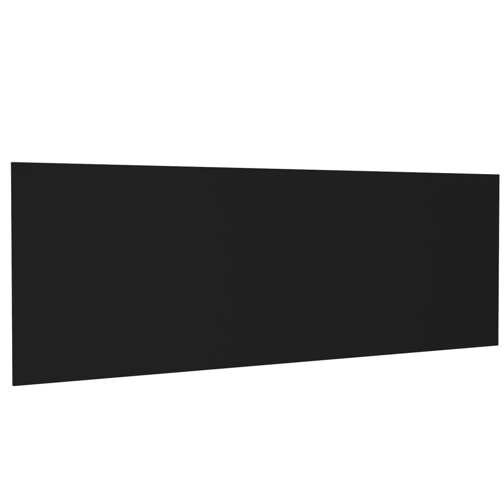 vidaXL Κεφαλάρι Κρεβατιού Μαύρο 240x1,5x80 εκ. από Επεξεργασμένο Ξύλο