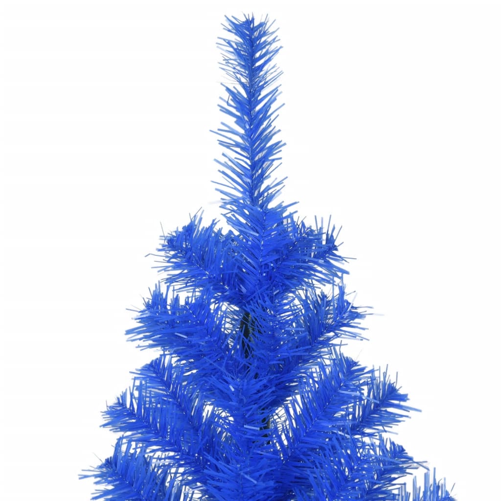 vidaXL Χριστουγεννιάτικο Δέντρο Τεχνητό Με Βάση Μπλε 210 εκ. PVC
