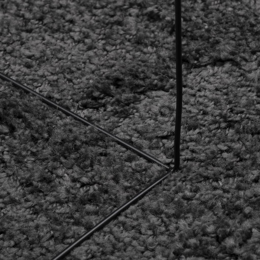 vidaXL Χαλί Shaggy PAMPLONA με Ψηλό Πέλος Μοντέρνο Ανθρακί 60x110 εκ.
