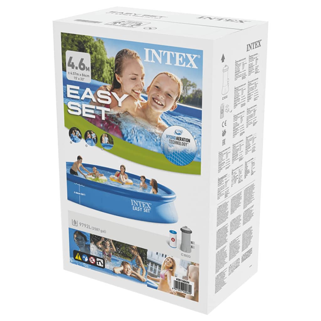 Intex Πισίνα Easy Set 457 x 84 εκ. με Σύστημα Φιλτραρίσματος
