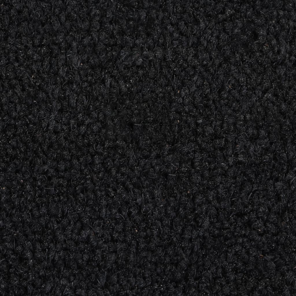 vidaXL Πατάκι Εισόδου Μαύρο 90 x 150 εκ. Θυσανωτός Κοκοφοίνικας
