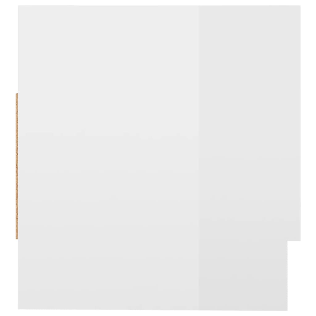 vidaXL Ντουλάπα Γυαλιστερό Λευκό 70 x 32,5 x 35 εκ. από Μοριοσανίδα