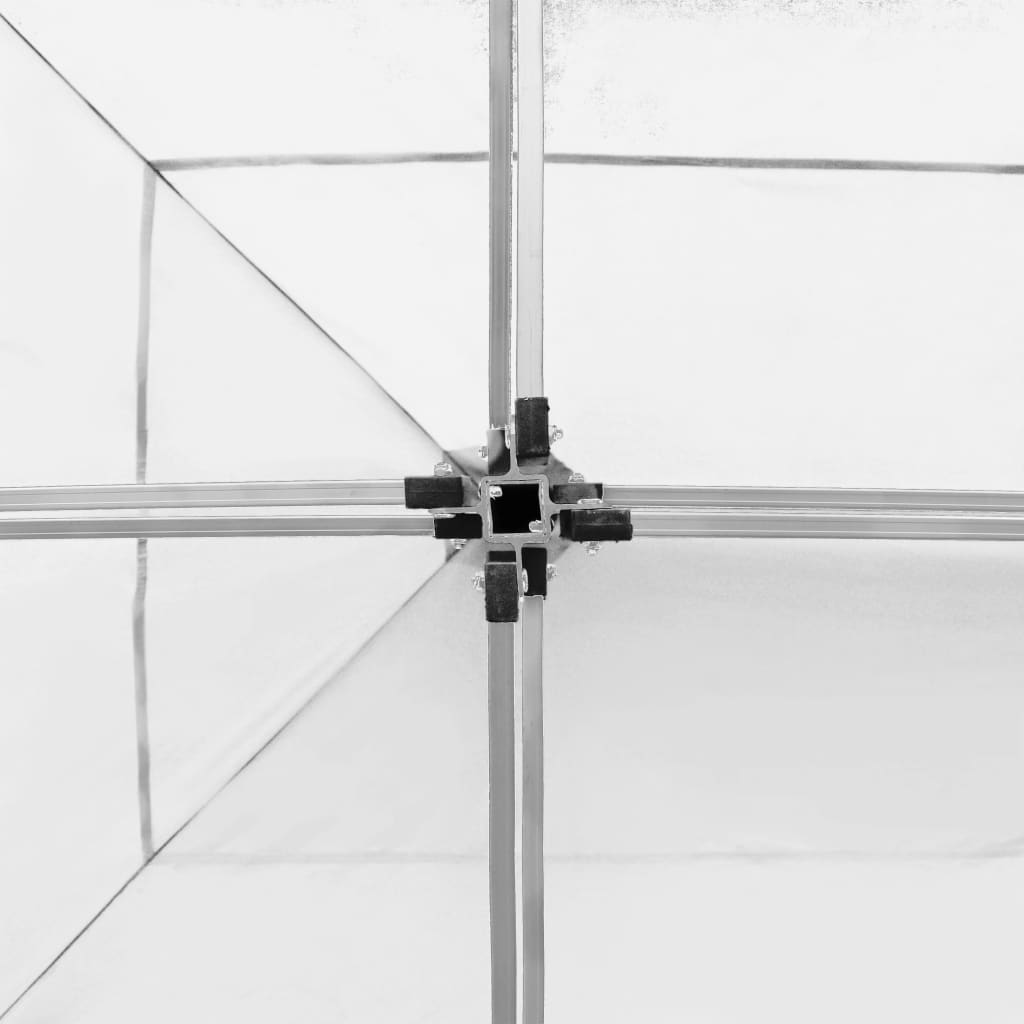 vidaXL Κιόσκι με Τοιχώματα Πτυσσόμενο Επαγγ. Λευκό 6 x 3 μ. Αλουμινίου