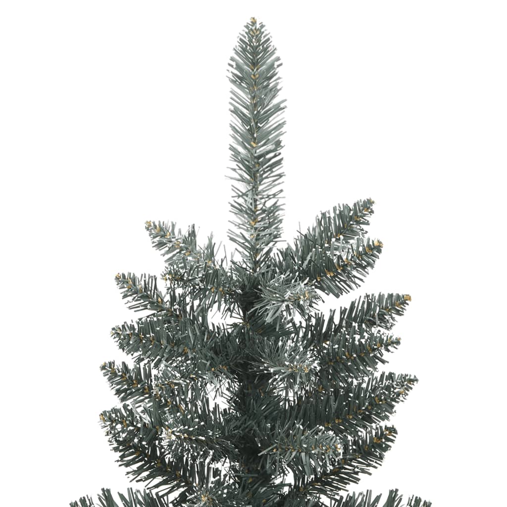vidaXL Χριστουγεννιάτικο Δέντρο Τεχνητό Slim Βάση Πράσινο 210 εκ. PVC
