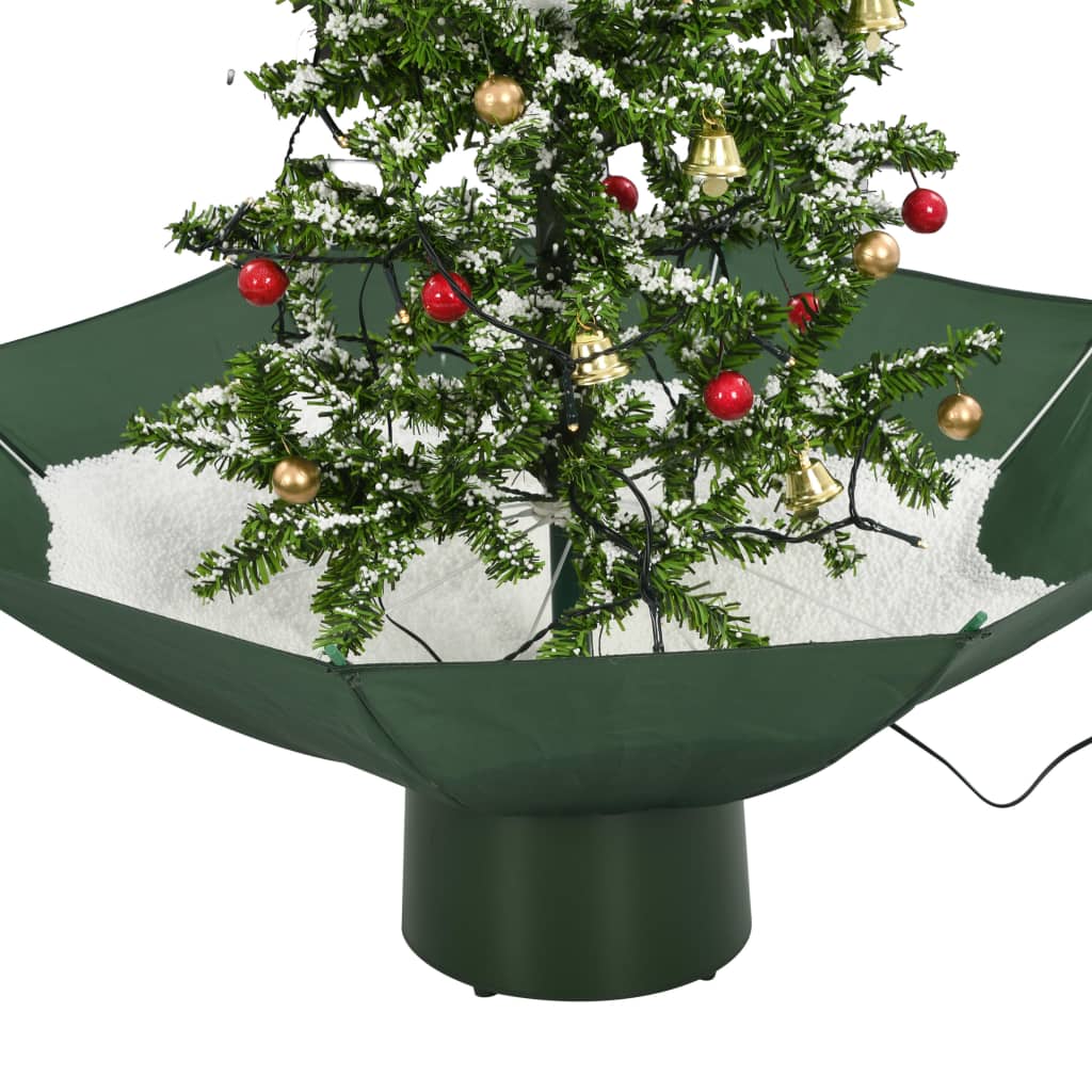 vidaXL Χριστουγεννιάτικο Δέντρο που Χιονίζει Πράσινο 75 εκ. με Βάση