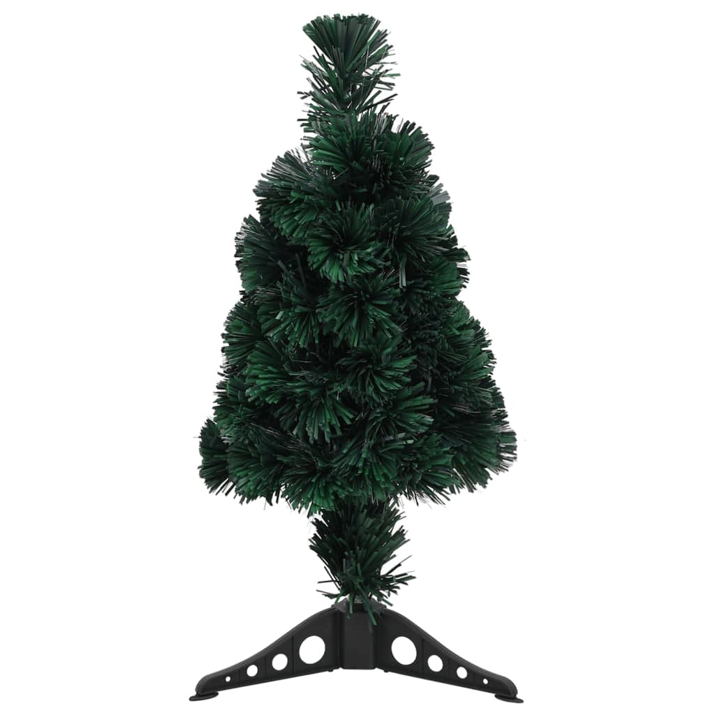 vidaXL Χριστουγεν. Δέντρο Slim Τεχνητό με Βάση / Οπτικές Ίνες 64 εκ.