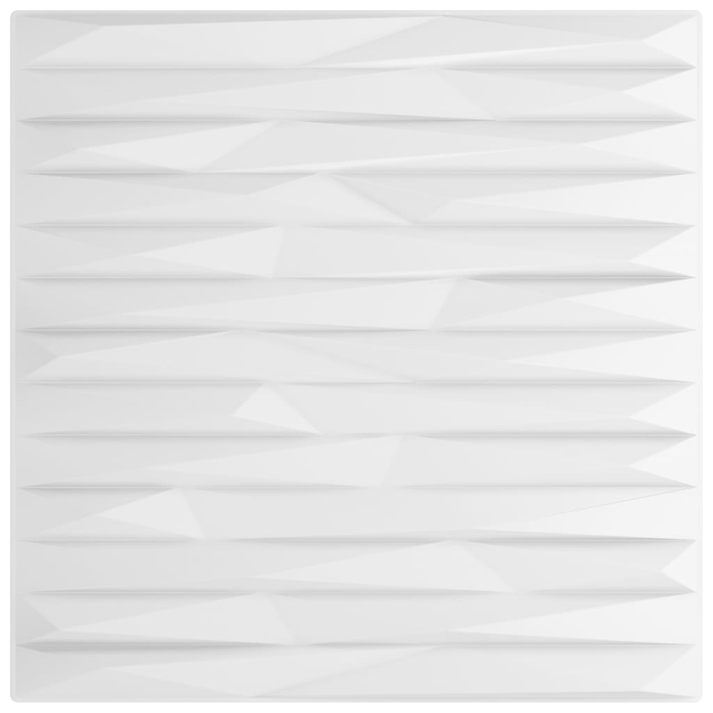 vidaXL Πάνελ Τοίχου 12 Τεμ. Σχέδιο Πέτρας Λευκά 50x50 εκ. 3 μ² από XPS