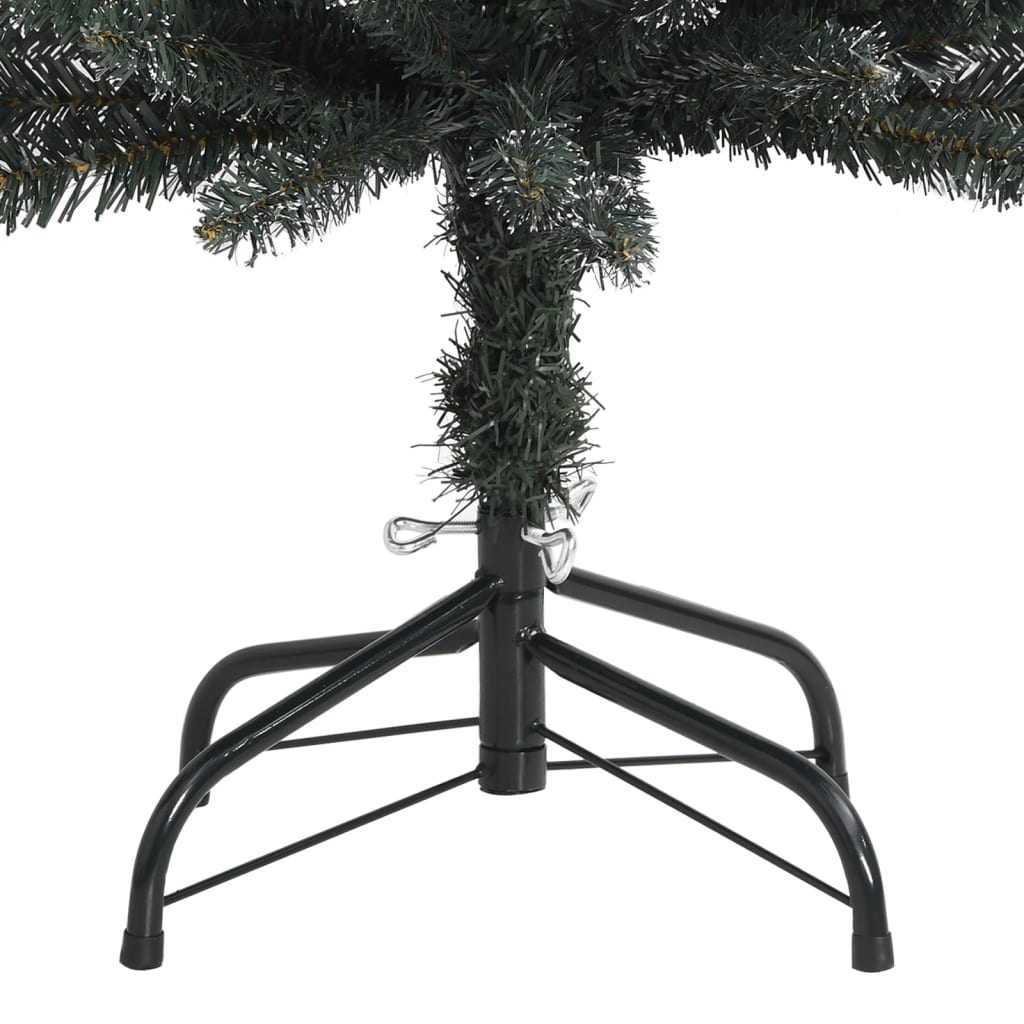 vidaXL Χριστουγεννιάτικο Δέντρο Τεχνητό Slim Βάση Πράσινο 150 εκ. PVC