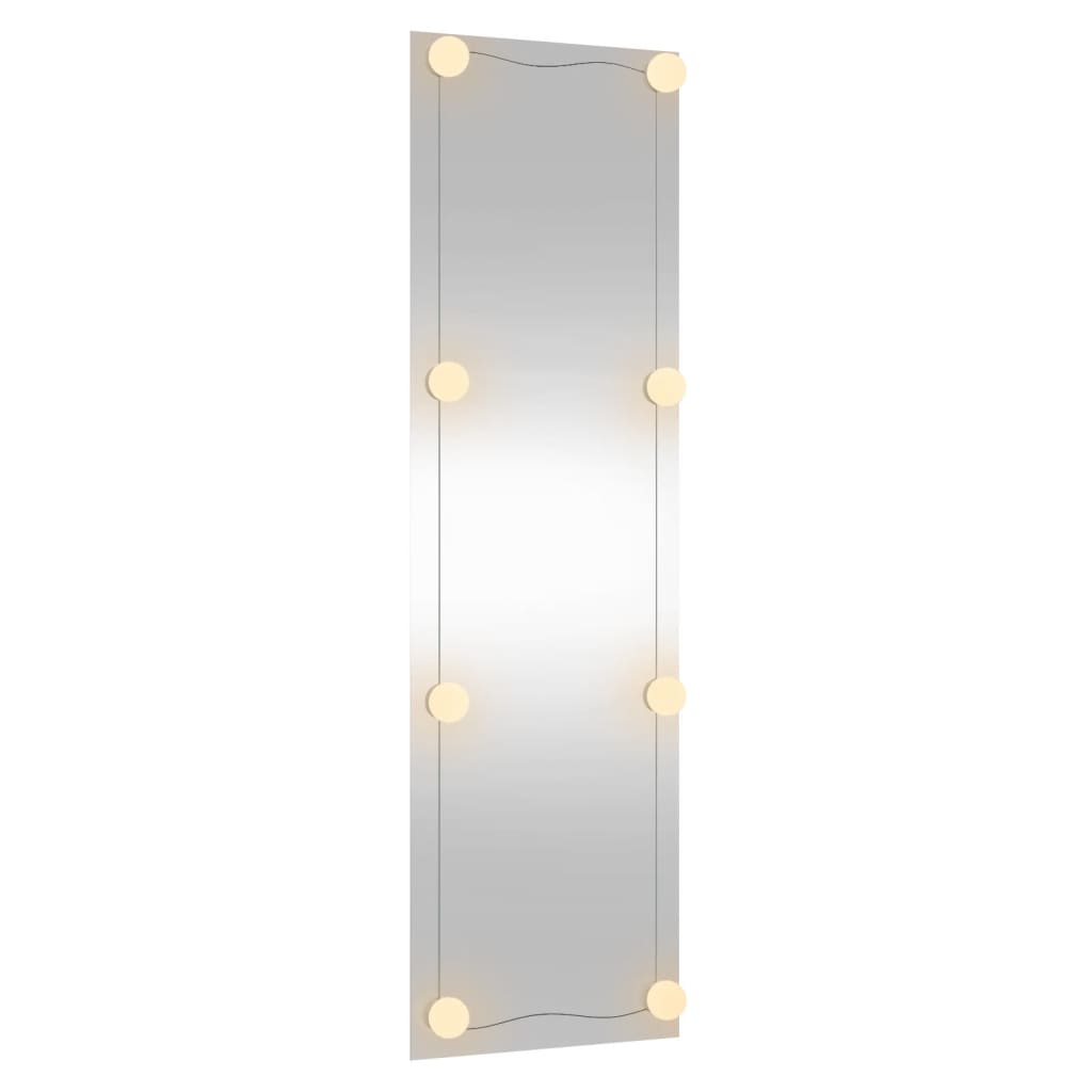 vidaXL Καθρέφτης Τοίχου με LED Ορθογώνιος 30x100 εκ. Γυάλινος