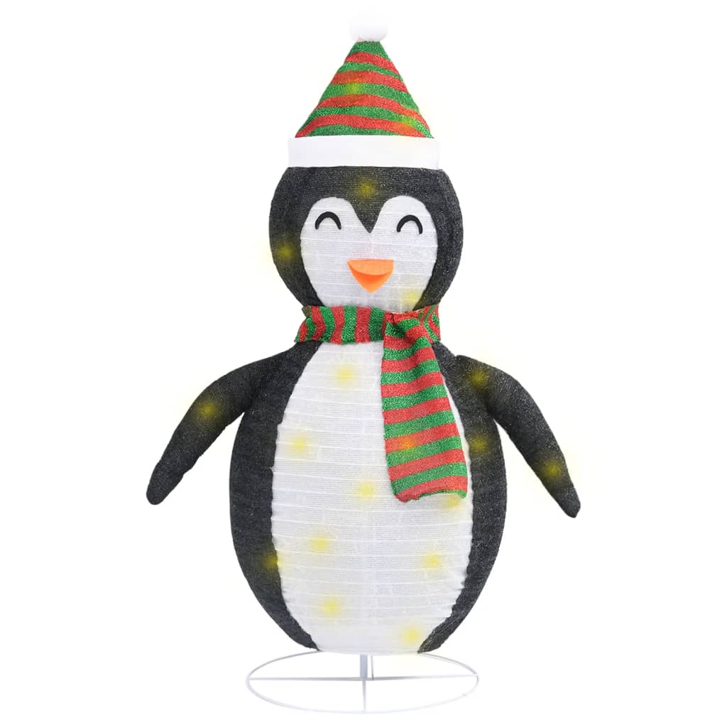 Πιγκουίνος Χριστουγεννιάτικη Φιγούρα LED 60 εκ. Πολυτελές Ύφασμα