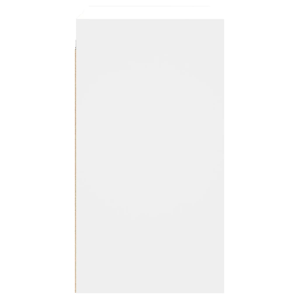 vidaXL Ντουλάπι Τοίχου Λευκό 68x37x68,5 εκ. με Γυάλινες Πόρτες