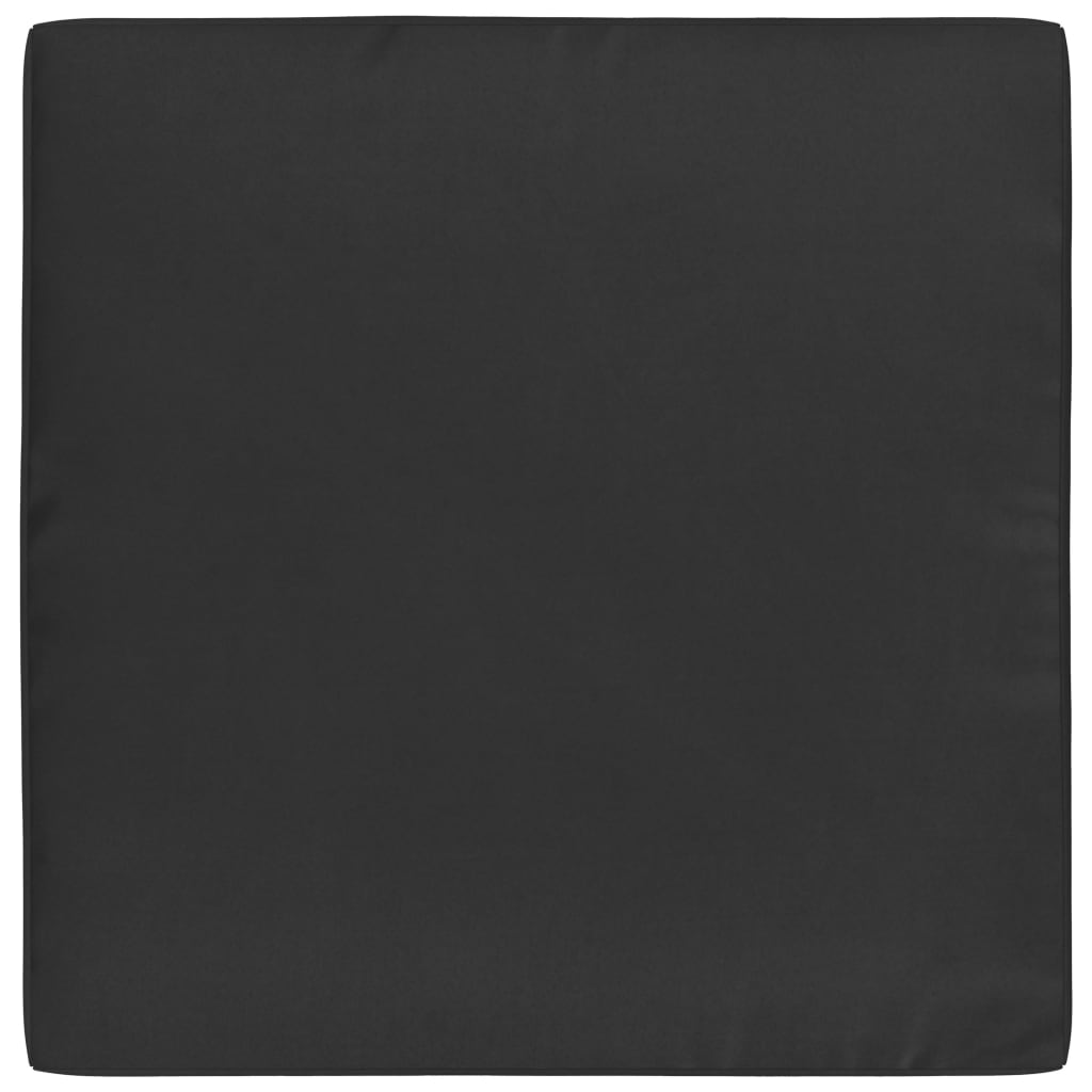 vidaXL Μαξιλάρα Δαπέδου / Παλέτας Μαύρη 60 x 61,5 x 6 εκ. Υφασμάτινη