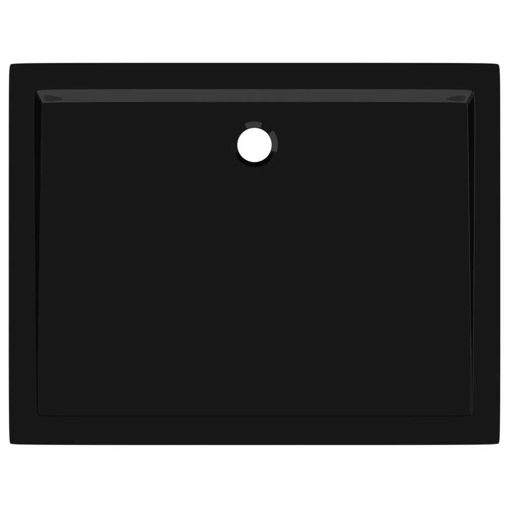 vidaXL Βάση Ντουζιέρας Ορθογώνια Μαύρη 70 x 90 εκ. από ABS