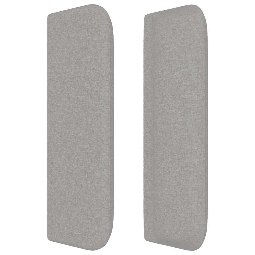 vidaXL Κρεβάτι Boxspring με Στρώμα Ανοιχτό Γκρι 140x190 εκ. Υφασμάτινο
