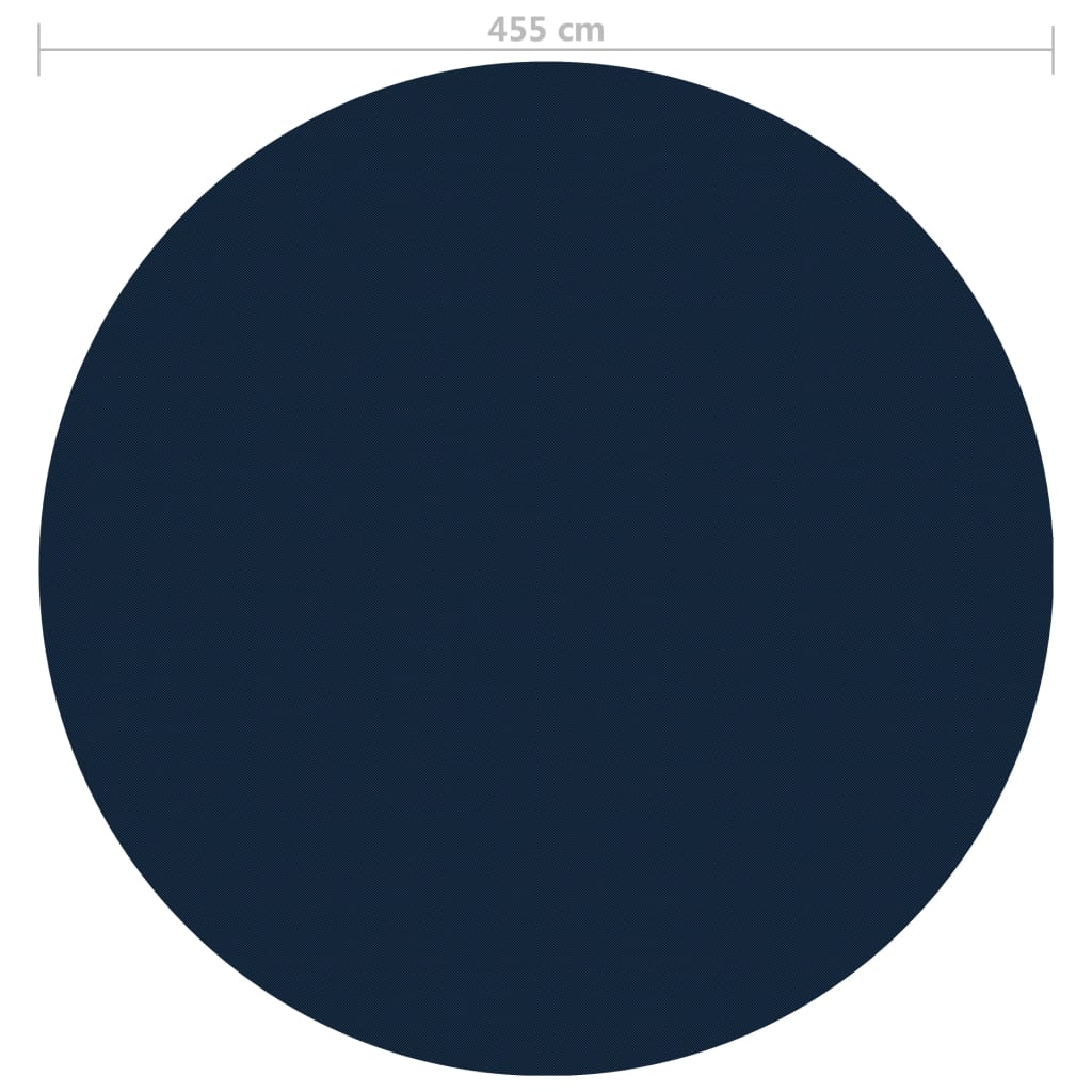 vidaXL Κάλυμμα Πισίνας Ηλιακό Μαύρο/Μπλε 455 εκ. από Πολυαιθυλένιο