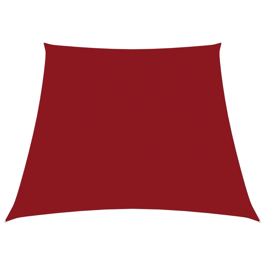 vidaXL Πανί Σκίασης Τρίγωνο Κόκκινο 3/5x4 μ. από Ύφασμα Oxford