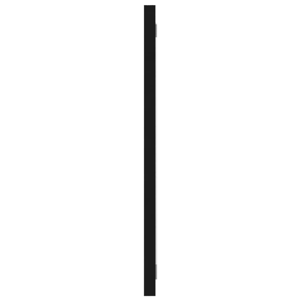 vidaXL Καθρέφτης Μπάνιου Μαύρος 90 x 1,5 x 37 εκ. από Μοριοσανίδα